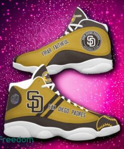 MLB San Diego Padres Logo Design Gift For Fans Air Jordan 13 Shoes