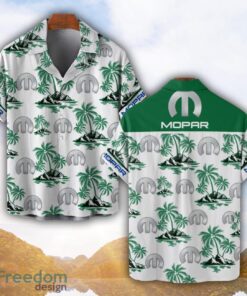 Mopar Green Coconut Pattern Combo 3D Hawaiian Shirt And Shorts