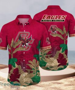 NCAA Boston College Eagles Logo Design Red Shirt Hawaiian Shirt