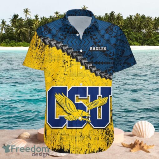 NCAA Coppin State Eagles Logo Design Yellow Shirt Hawaiian Shirt Product Photo 1