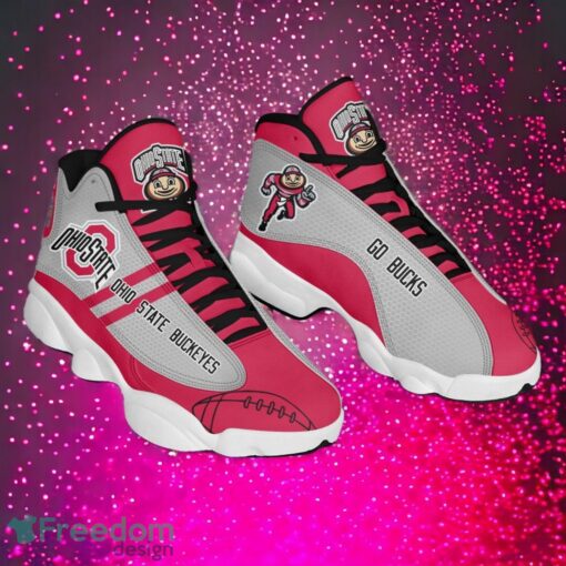 NCAA Ohio State Buckeyes Logo Design Gift For Fans Air Jordan 13 Shoes Product Photo 1