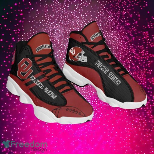 NCAA Oklahoma Sooners Logo Design Gift For Fans Air Jordan 13 Shoes Product Photo 1