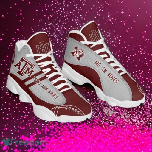 NCAA Texas A&M Aggies Logo Design Gift For Fans Air Jordan 13 Shoes Product Photo 1