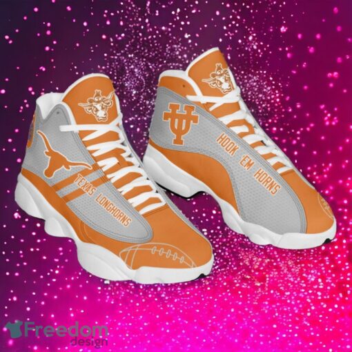 NCAA Texas Longhorns Logo Design Gift For Fans Air Jordan 13 Shoes Product Photo 1