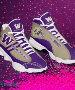 NCAA Washington Huskies Logo Design Gift For Fans Air Jordan 13 Shoes