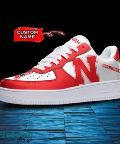 Nebraska Cornhuskers NCAA AF1 Personalized Name Sneakers Air Force Shoes For Fans Product Photo 2