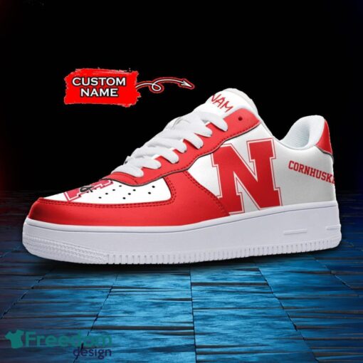 Nebraska Cornhuskers NCAA AF1 Personalized Name Sneakers Air Force Shoes For Fans Product Photo 2