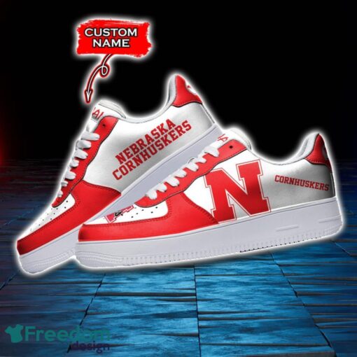 Nebraska Cornhuskers NCAA AF1 Personalized Name Sneakers Air Force Shoes For Fans Product Photo 3