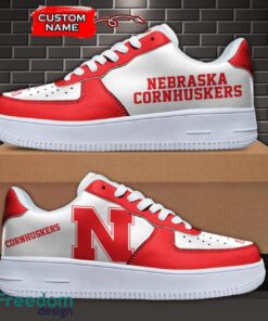 Nebraska Cornhuskers NCAA AF1 Personalized Name Sneakers Air Force Shoes For Fans