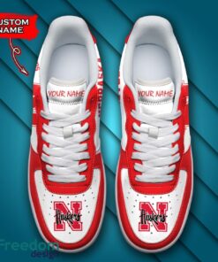 Nebraska Cornhuskers NCAA AF1 Personalized Name Sneakers Air Force Shoes For Fans Product Photo 4