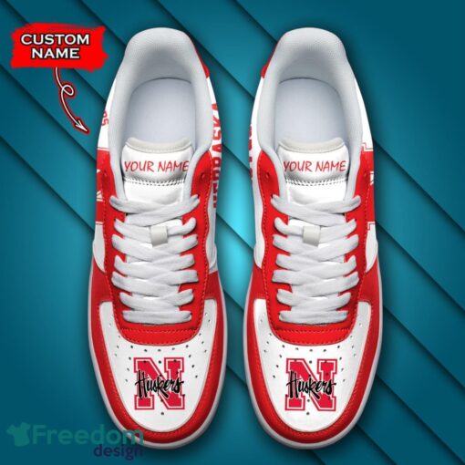 Nebraska Cornhuskers NCAA AF1 Personalized Name Sneakers Air Force Shoes For Fans Product Photo 4