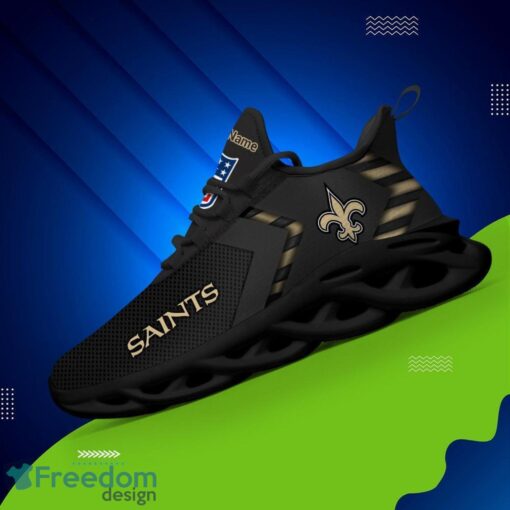 New Orleans Saints NFL Max Soul Shoes Sneakers For Men And Women Personalized Name Product Photo 2