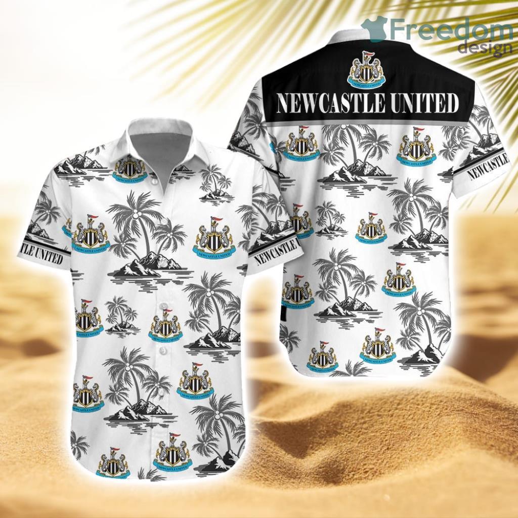 Newcastle United F.C Tropical Striped Hawaiian Shirt Trending New Product Photo 1