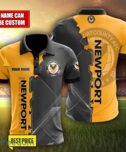 Newport County Personalized Name 3D Polo Shirt