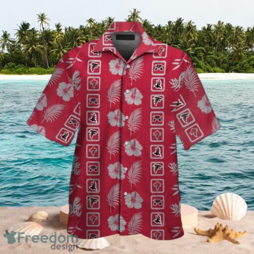 NFL Atlanta Falcons Small Logo Design Red Shirt Hawaiian Shirt Product Photo 1