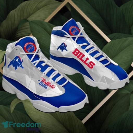 NFL Buffalo Bills Logo Design White Blue Shoes Gift For Fans Air Jordan 13 Product Photo 1