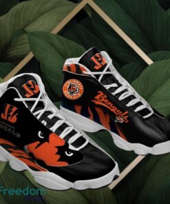 NFL Cincinnati Bengals Logo Design Black Shoes Gift For Fans Air Jordan 13