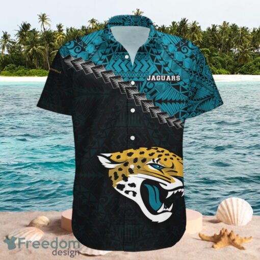 NFL Jacksonville Jaguars Big Logo Design Hawaiian Shirt Product Photo 1