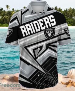 NFL Las Vegas Raiders Logo Design Grey Shirt Hawaiian Shirt