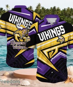 NFL Minnesota Vikings Logo Design Violet Shirt Hawaiian Shirt