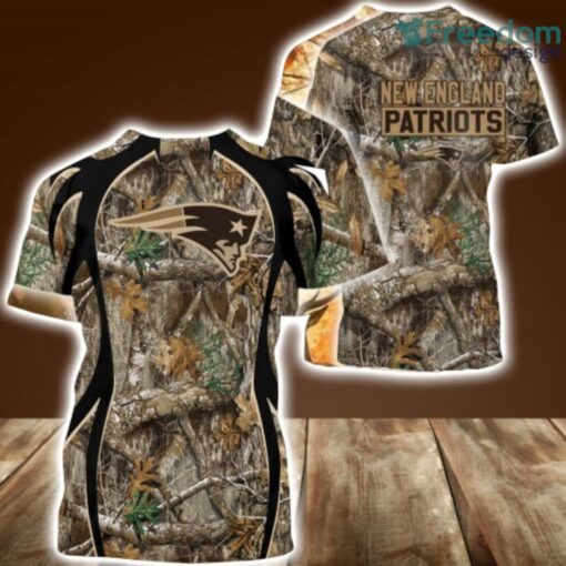 NFL New England Patriots Camo Hunting 3D Shirt All Over Print Perfect Gift Product Photo 1