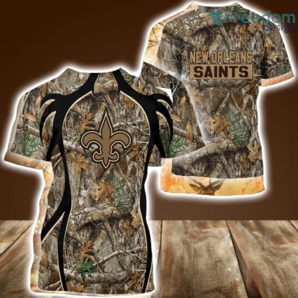 NFL New Orleans Saints Camo Hunting 3D Shirt All Over Print Perfect Gift Product Photo 1