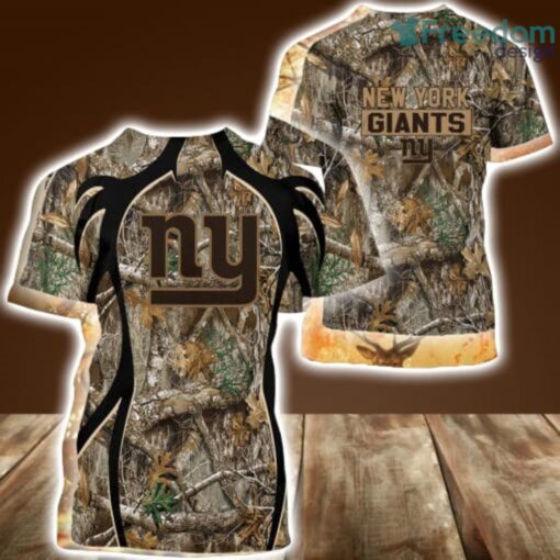 NFL New York Giants Camo Hunting 3D Shirt All Over Print Perfect Gift Product Photo 1