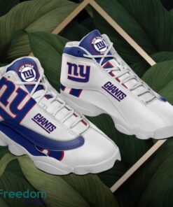 NFL New York Giants Logo Design White Shoes Gift For Fans Air Jordan 13