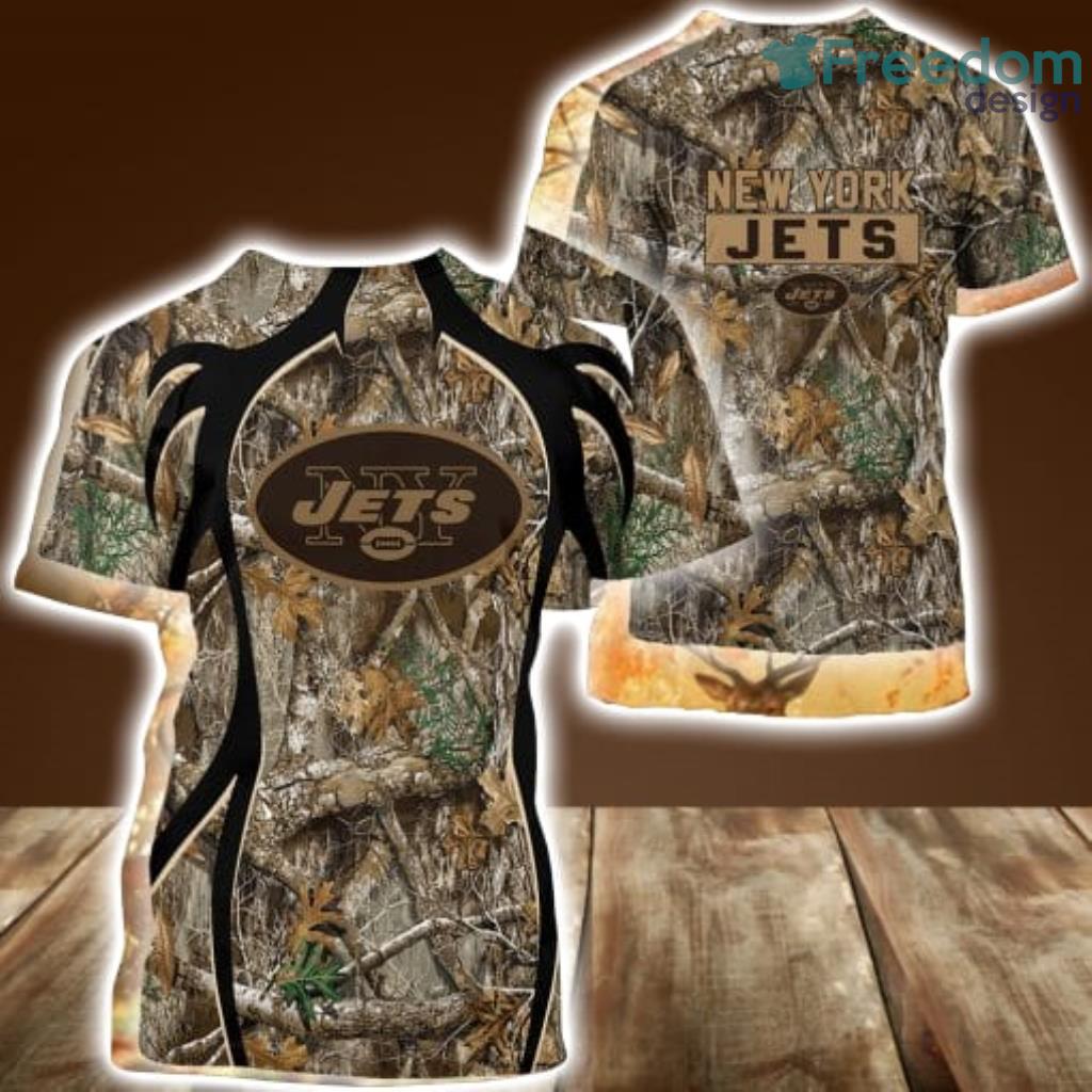 NFL New York Jets Camo Hunting 3D Shirt All Over Print Perfect Gift Product Photo 1