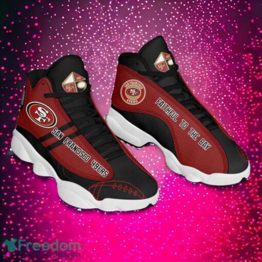 NFL San Francisco 49ers Logo Design Gift For Fans Air Jordan 13 Shoes Product Photo 1