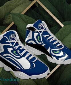 NFL Seattle Seahawks Logo Design Blue Shoes Gift For Fans Air Jordan 13