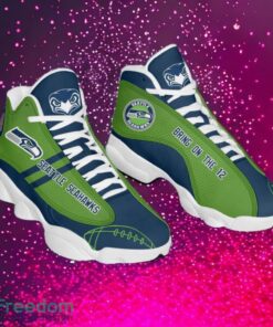 NFL Seattle Seahawks Logo Design Gift For Fans Air Jordan 13 Shoes