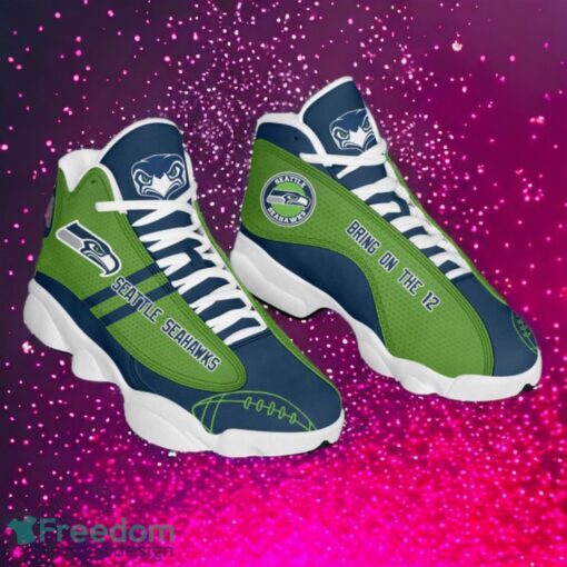 NFL Seattle Seahawks Logo Design Gift For Fans Air Jordan 13 Shoes Product Photo 1