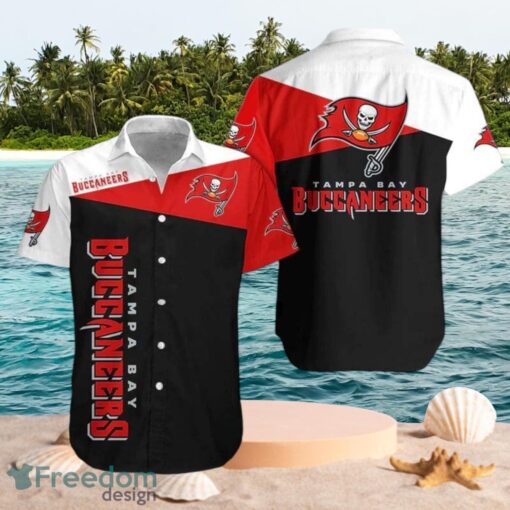 NFL Tampa Bay Buccaneers Logo Design Beach Shirt Hawaiian Shirt Product Photo 1