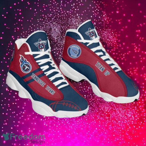 NFL Tennessee Titans Logo Design Gift For Fans Air Jordan 13 Shoes Product Photo 1