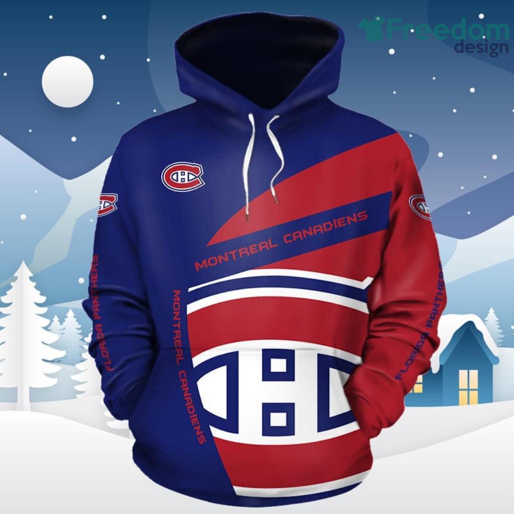 NHL Montreal Canadiens Pullover Hoodie 3D All Over Print For Fans Product Photo 1