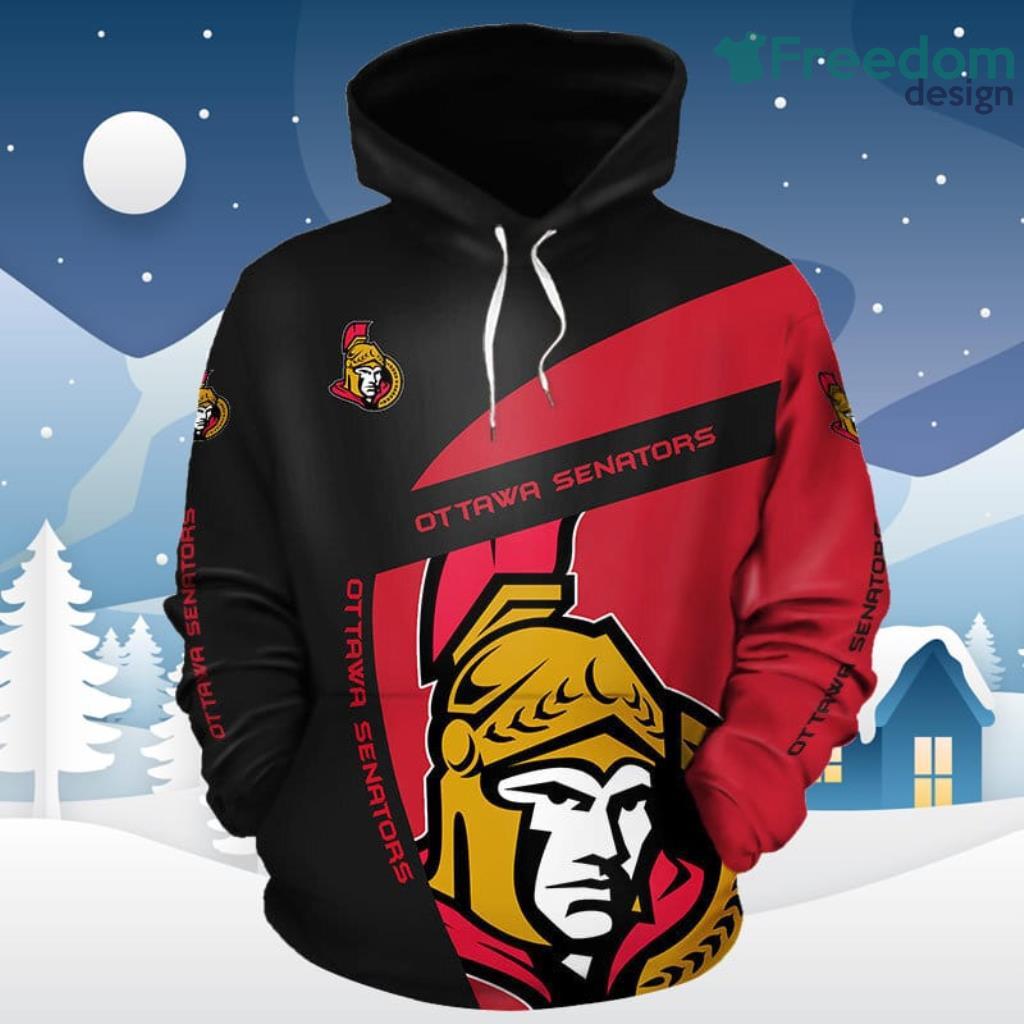 NHL Ottawa Senators Pullover Hoodie 3D All Over Print For Fans Product Photo 1