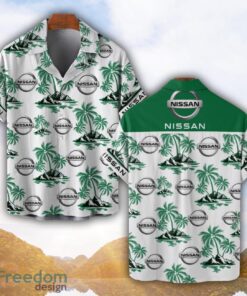 Nissan Green Coconut Pattern Combo 3D Hawaiian Shirt And Shorts