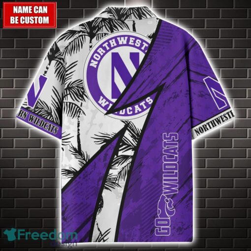 Northwestern Wildcats 3D Hawaii Shirt Custom Name Limited Edition Product Photo 2