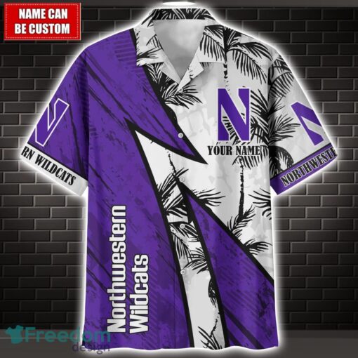 Northwestern Wildcats 3D Hawaii Shirt Custom Name Limited Edition Product Photo 1