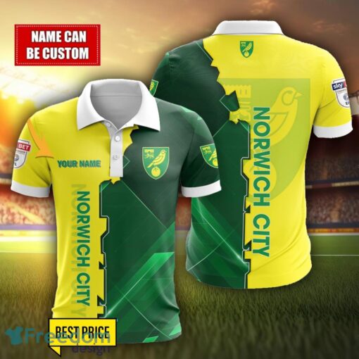 Norwich City Personalized Name 3D Polo Shirt Product Photo 1