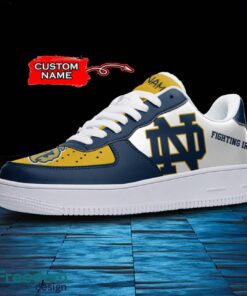 Notre Dame Fighting Irish NCAA AF1 Personalized Name Sneakers Air Force Shoes For Fans Product Photo 2