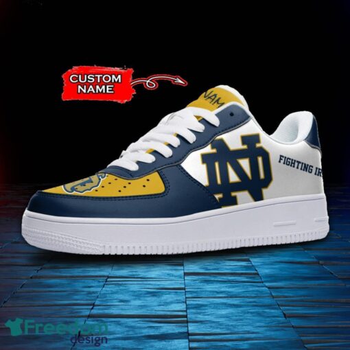 Notre Dame Fighting Irish NCAA AF1 Personalized Name Sneakers Air Force Shoes For Fans Product Photo 2