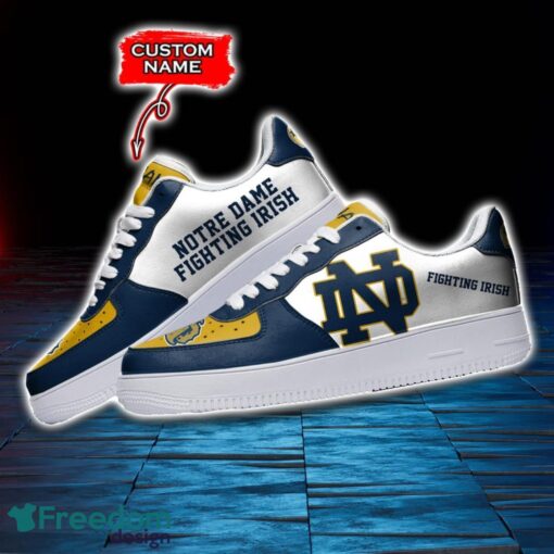 Notre Dame Fighting Irish NCAA AF1 Personalized Name Sneakers Air Force Shoes For Fans Product Photo 3