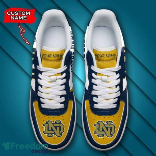 Notre Dame Fighting Irish NCAA AF1 Personalized Name Sneakers Air Force Shoes For Fans Product Photo 4