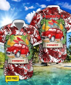 Nottingham Forest F.C Car Beach Pattern Hawaiian Shirt And Shorts