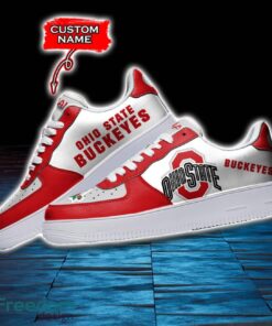 Ohio State Buckeyes NCAA AF1 Personalized Name Sneakers Air Force Shoes For Fans Product Photo 3