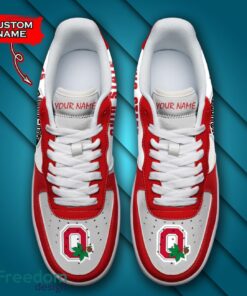 Ohio State Buckeyes NCAA AF1 Personalized Name Sneakers Air Force Shoes For Fans Product Photo 4