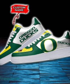 Oregon Ducks NCAA AF1 Personalized Name Sneakers Air Force Shoes For Fans Product Photo 3