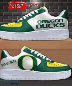 Oregon Ducks NCAA AF1 Personalized Name Sneakers Air Force Shoes For Fans